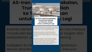 AS-Iran Capai Kesepakatan, Trump Kasih Hadiah ke Teheran: Izinkan untuk Jual Minyak Lagi