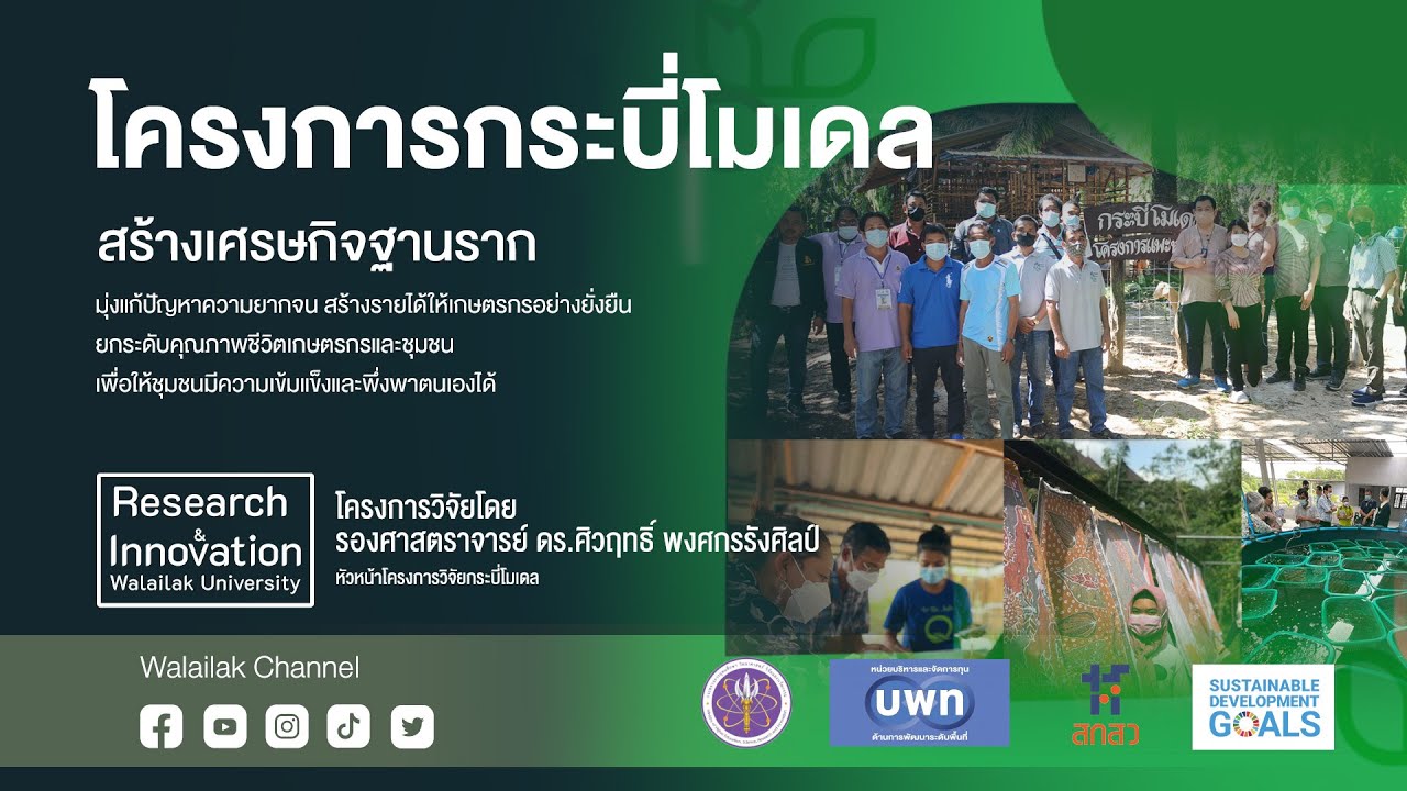 Walailak Research & Innovation โครงการกระบี่โมเดล