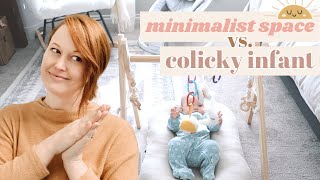 Minimalism with a colicky infant? 🤦🏻♀️ ROOM TOUR!