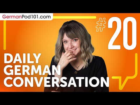 learn about verb conjugation in a formal conversation in German Daily German Conversations 01