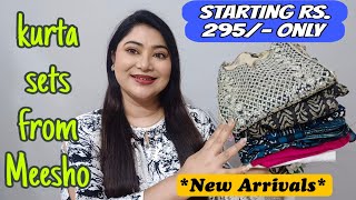 Meesho kurti set haul starts RS.295 💕 Meesho partywear kurta set haul #meeshokurtihaul
