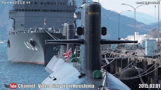 preview picture of video '呉市 海上自衛隊巡りPart14 アレイからすこじま(第1潜水隊群)2/2 Kure City JMSDF Tour,Alley Karasukojima (Submarine Flotilla1)'