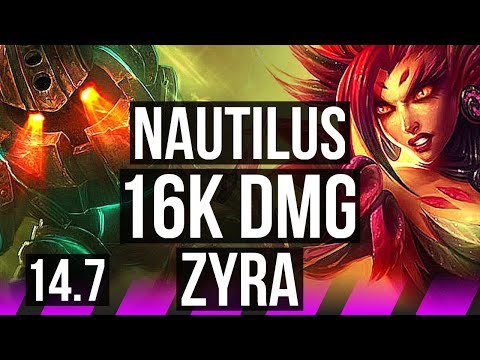 NAUTILUS & Brand vs ZYRA & Jinx (SUP) | 16k DMG, 1200+ games | EUW Diamond | 14.7
