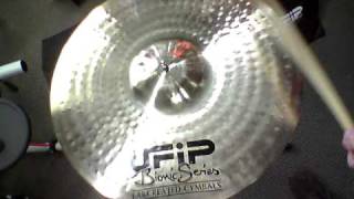 Video thumbnail for *SOLD*UFIP Bionic Series Crash Cymbal - 19" - 1810 grams by Drum Center of Portsmouth