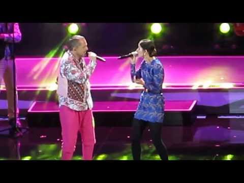 Miguel Bosé y Francisca Valenzuela (Festival de Viña del Mar 2013)