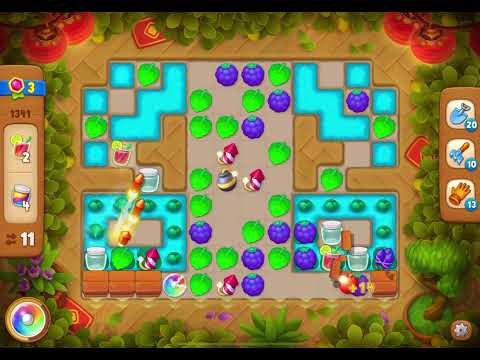 GardenScapes Level 1341 no boosters (26 moves)