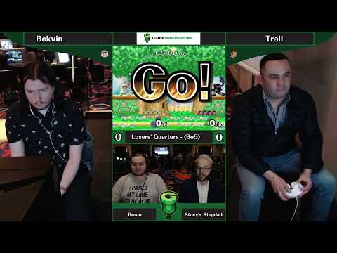 CT GamerCon 6 SSBM - Bekvin (Ice Climbers) vs. Trail (Ganondorf) - Melee LQF