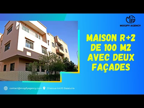 Maison R+2 de 100 M2 avec deux façades