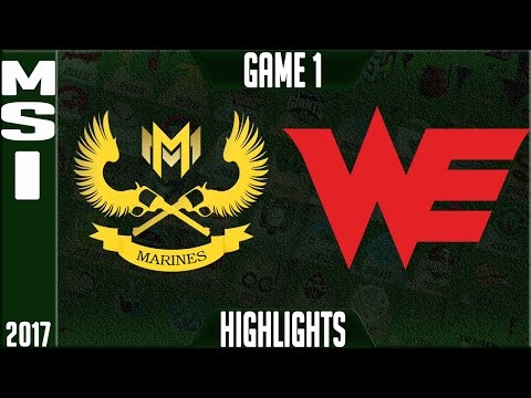 Gigabyte Marines vs Team WE Highlights MSI 2017 Day 3 Group Stage - GAM vs WE Highlights