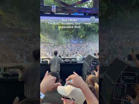 Guy J at Loveland 2025 dropping his remix of The acid - Accidents