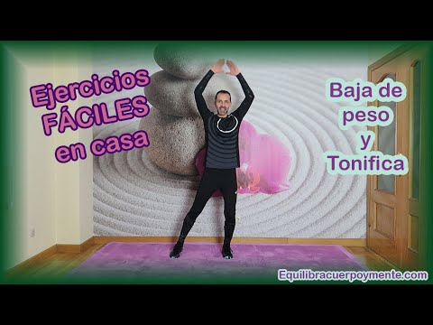 Ejercicios fáciles para hacer en casa y adelgazar y tonificar todo el cuerpo.