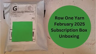 SPOILER Row One Yarn Mini March 2025 Subscription Box Unboxing