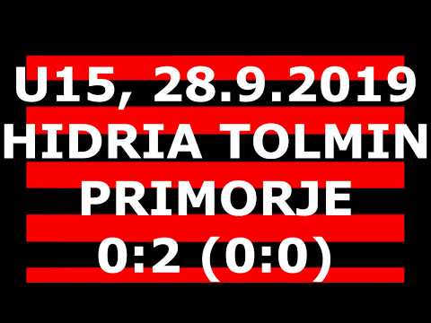 U15 Hidria Tolmin - Primorje 0:2 (0:0), 28.9.2019