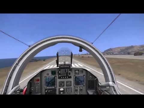 Arma 3 Air combat | A143 Buzzard jet Fighter VS Mi-148 Kajman | + Landing