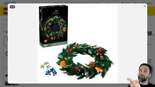 LEGO Icons Poinsettia 10370 & Wreath 10340 pics & thoughts! More botanical goodness