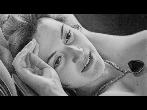 realistic pencil drawing titanic rose by sketch and shade