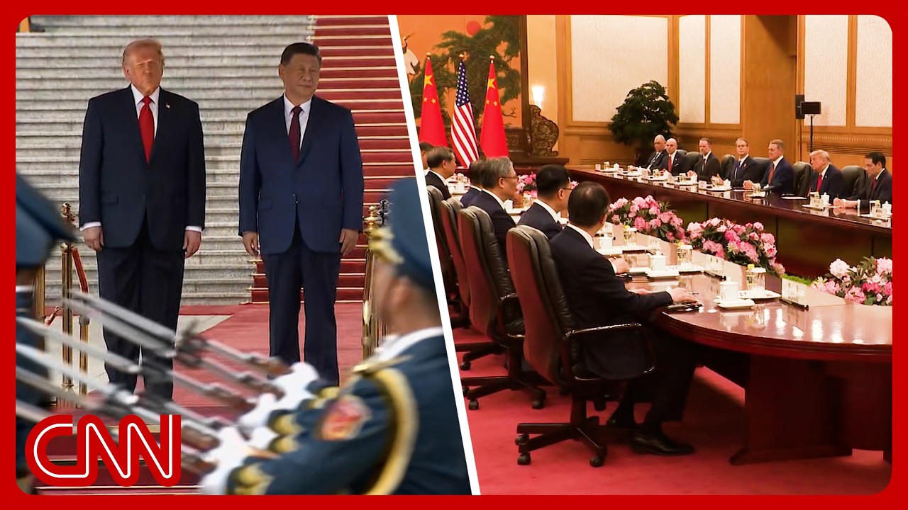 Pomp & circumstance: Xi welcomes Trump before bilateral talks