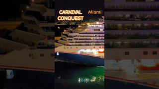 CARNIVAL CONQUEST заходит в Майами #carnivalconquest #miami #4k #umarkeyn #nicemusic #cruisetour