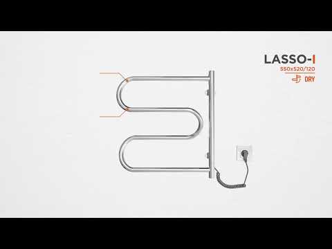 Электрический полотенцесушитель Mario Лассо 2.3.0800.12.P (4820111351855, 550x520)