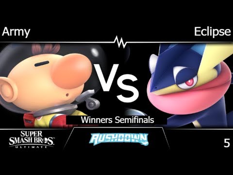 Rushdown 5 - GBSG | Army (Olimar) vs Eclipse (Greninja) Winners Semifinals - SSBU
