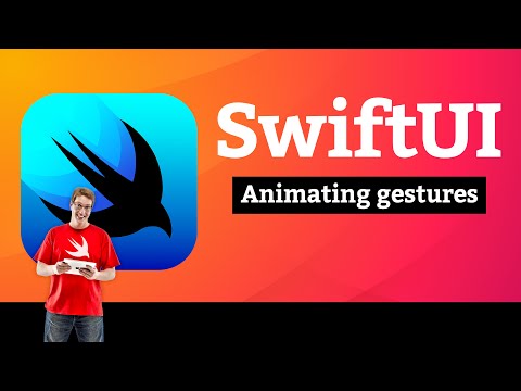 Animating gestures – Animation SwiftUI Tutorial 6/8 thumbnail