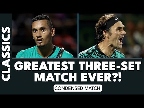 *THAT* Nick Kyrgios vs Roger Federer Match 🥵 | Miami 2017 Condensed Match Highlights