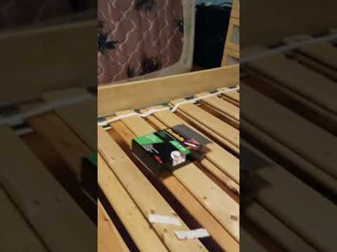Part of a video titled Solving for Ikea bed slats that fall off the rails - YouTube
