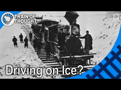 Why people would drive steam trains on frozen rivers - Ice Railways