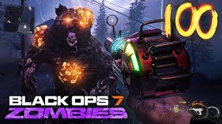 BLACK OPS 7 ZOMBIES ROUND 100+ GAMEPLAY ATTEMPT!