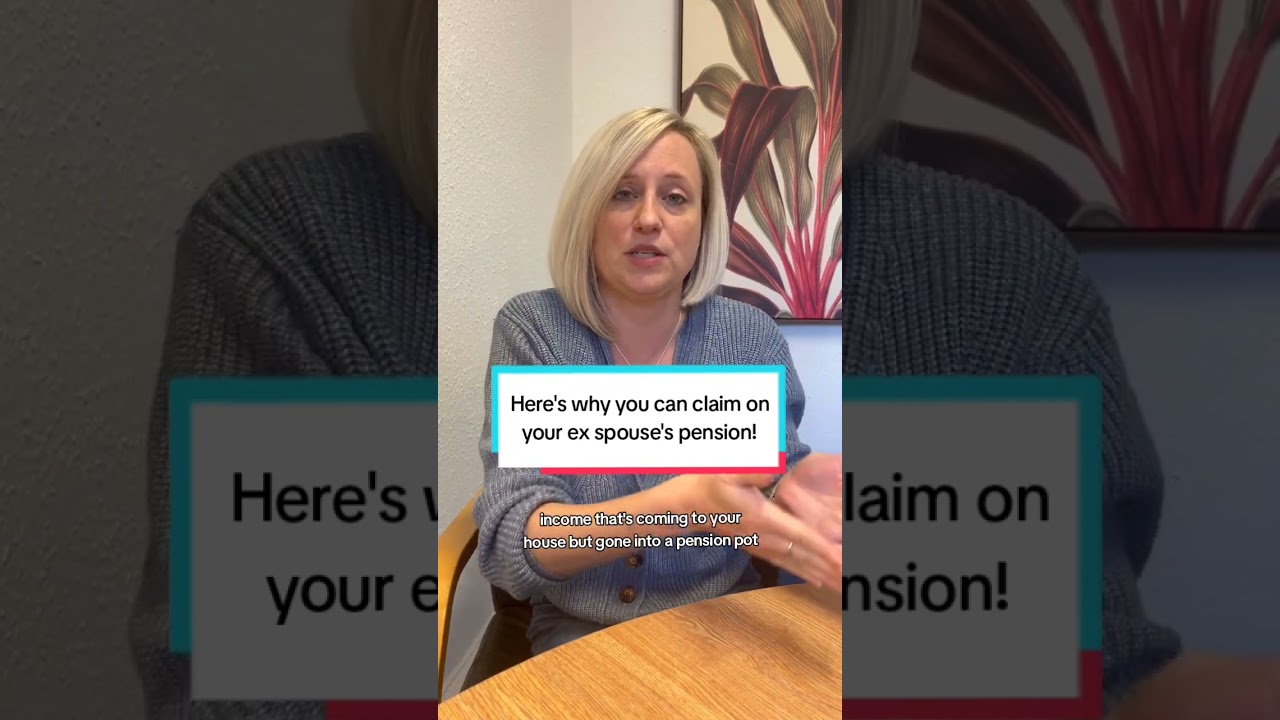 Here's why you can claim on your ex spouse's pension?