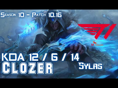 T1 Clozer SYLAS vs RENEKTON Mid - Patch 10.16 KR Ranked