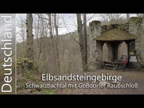 Elbsandsteingebirge-Schwarzbachtal mit Goßdorfer Raubschloss ,Tour Nr.106