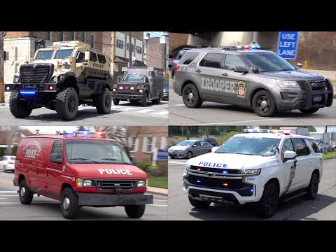 Police Cars Responding - Compilation #2