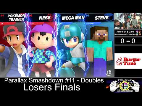 Jake Fox/Zam vs HeroAwesome/Dole Dips - Ultimate Doubles Losers Finals: Parallax Smashdown 11