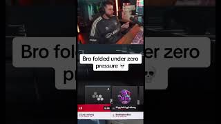 bro folded under zero pressure 💀  #funny #memes #shorts #gaming
