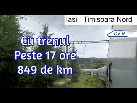 Cea mai lunga calatorie cu un tren in Romania - Iasi Timisoara