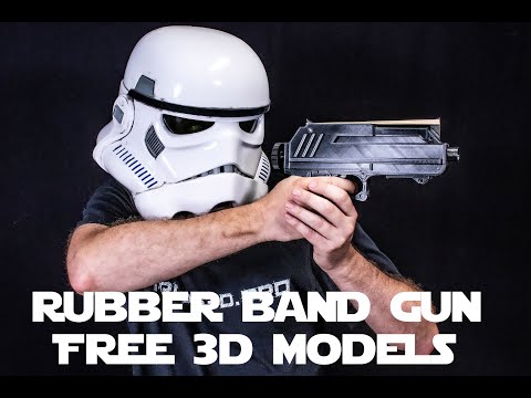Star Wars DC17 - Rubber Band Gun - Free 3D Models