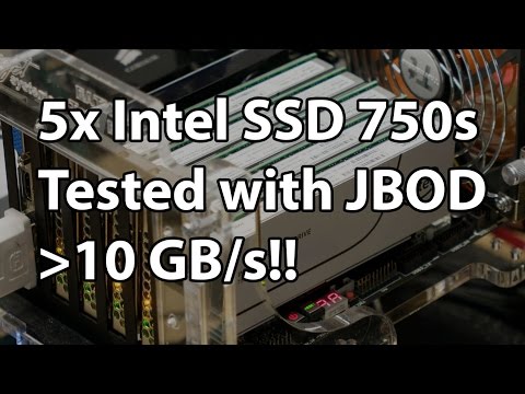 Five Intel SSD 750s Tested - Two Million IOPS and 10 GB/sec - Achievement Unlocked!