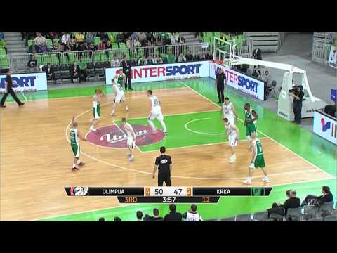 ABA Liga 2014/15, Round 26 match: Union Olimpija - Krka (21.3.2015)