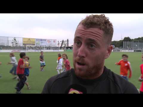 NAC-speler Gill Swerts na eerste oefenwedstrijd tegen VV Oosterhout