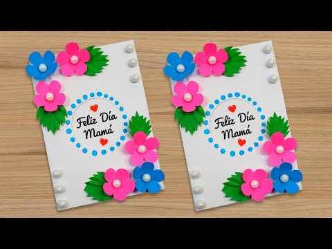 😍HERMOSA TARJETA para el día de la madre🌺💖Mother's Day Card🌷 Card Women's Day