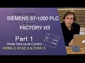 Siemens S7 1200 Water Tank Level Control Part 1