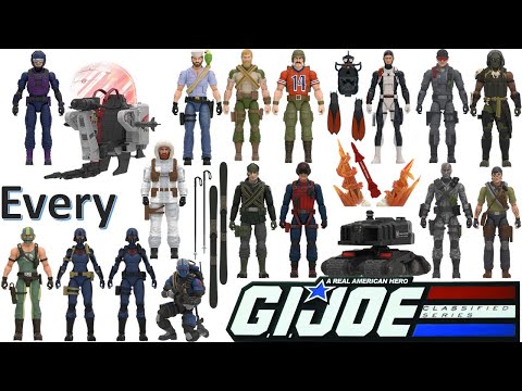 ***see newer video*** Every G.I. Joe Classified Series 6" Comparison List Hasbro - 2023 update