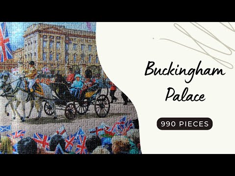 🧩 Buckingham Palace Jigsaw Puzzle Timelapse | 1000 Piece Royal Build