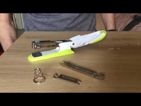 How to reassemble a simple stapler