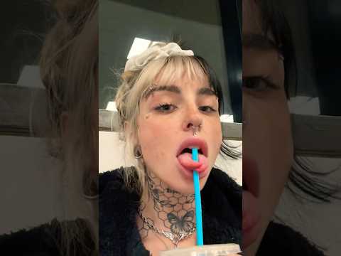 Does She Have TWO Tongues?! 👅😮