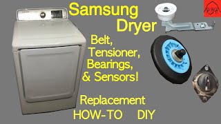 Samsung Dryer - Replacing the Belt, Belt Tensioner, Drum Bearings and Sensors