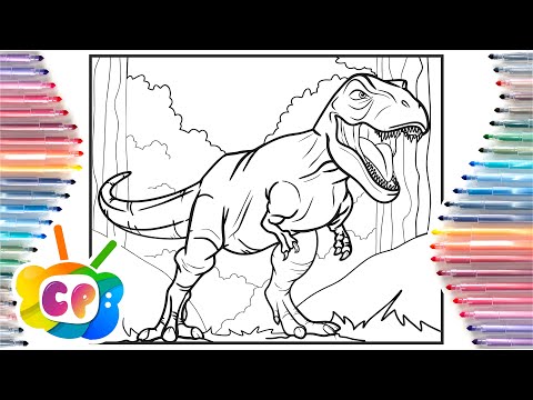 T Rex Coloring Pages / Tyrannosaurus Rex / Coloring of Dinosaurs
