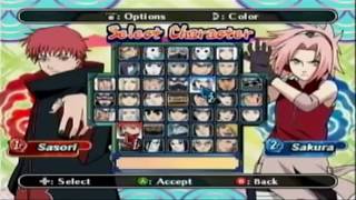 naruto shippuden clash of ninja revolution 3:all characters