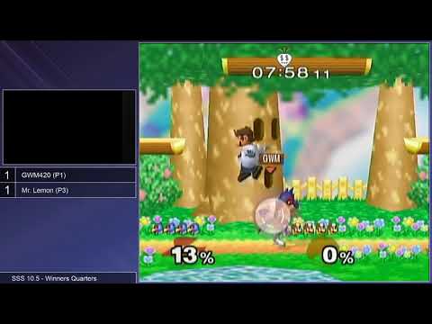 SSS 10.5 SSBM - GWM420 (Falco) vs. Mr. Lemon (Dr. Mario) - Melee WQF